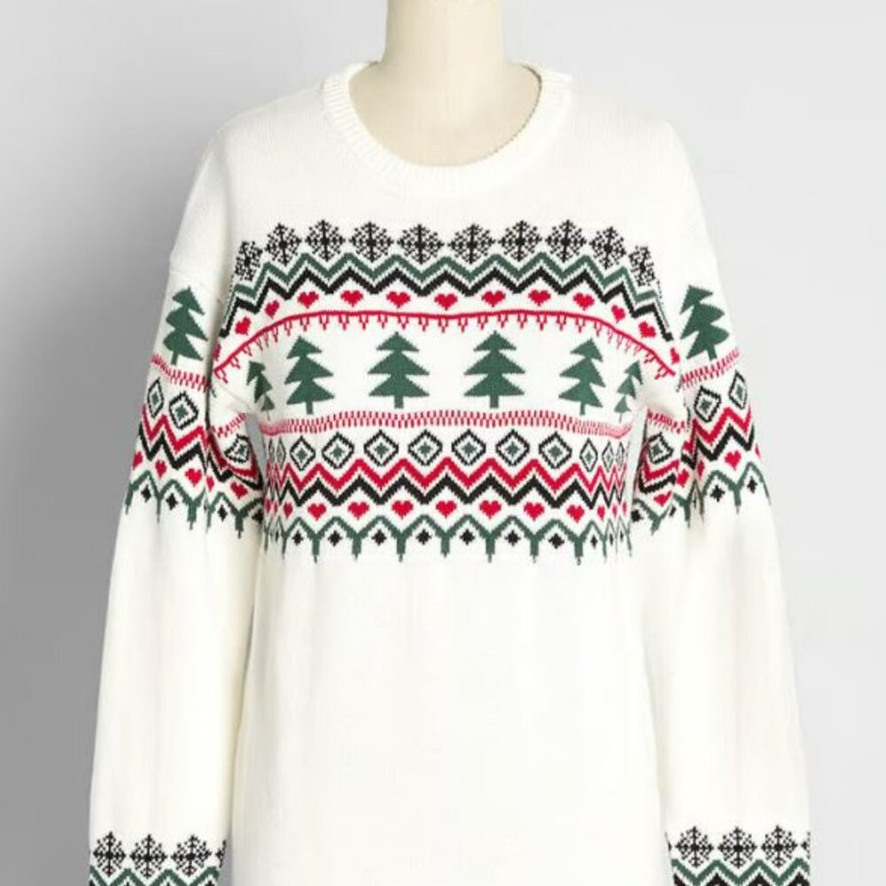 Evergreens and Snowbanks Fair Isle Sweater